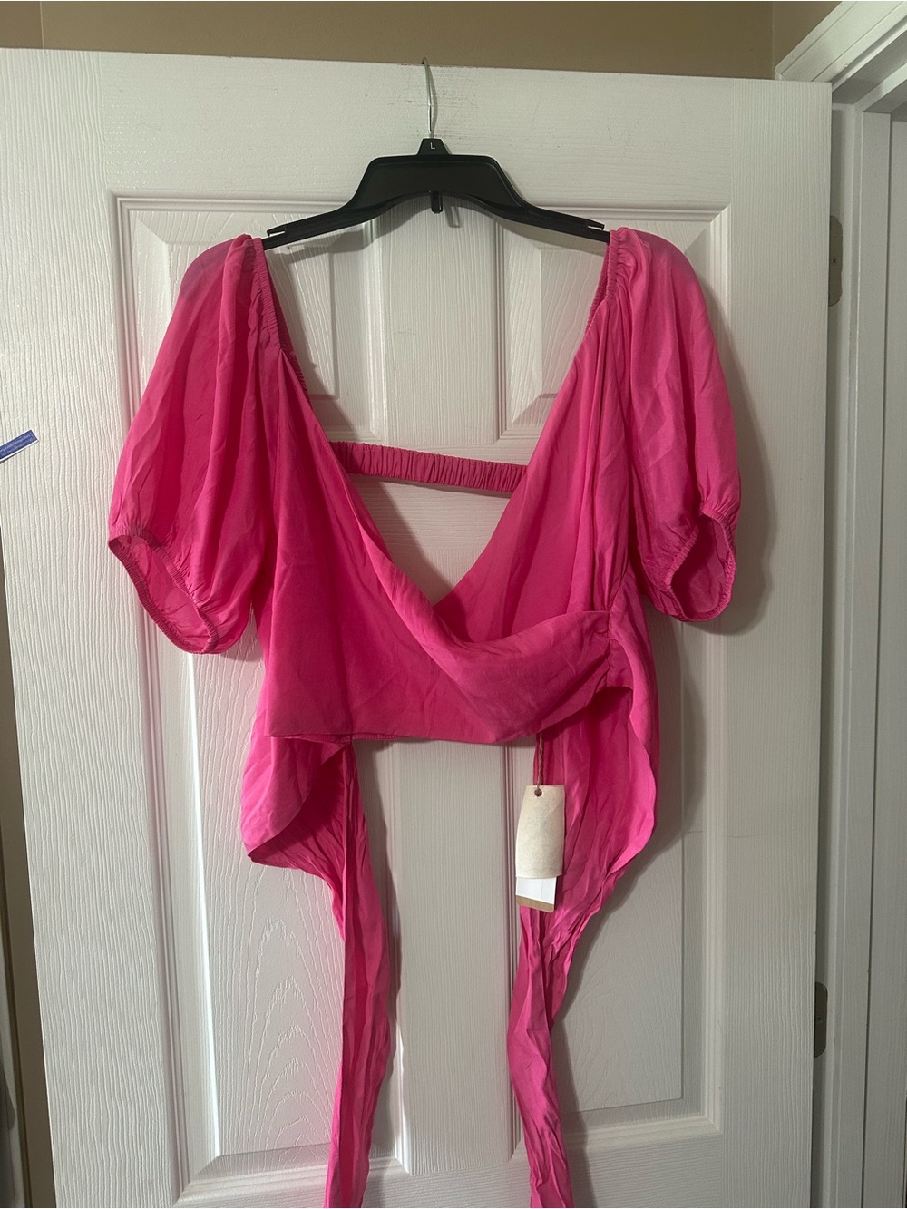 Easel Brand Wrap Crop Top